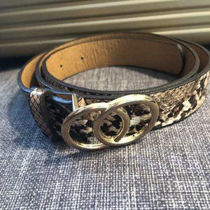 Snakeskin belt